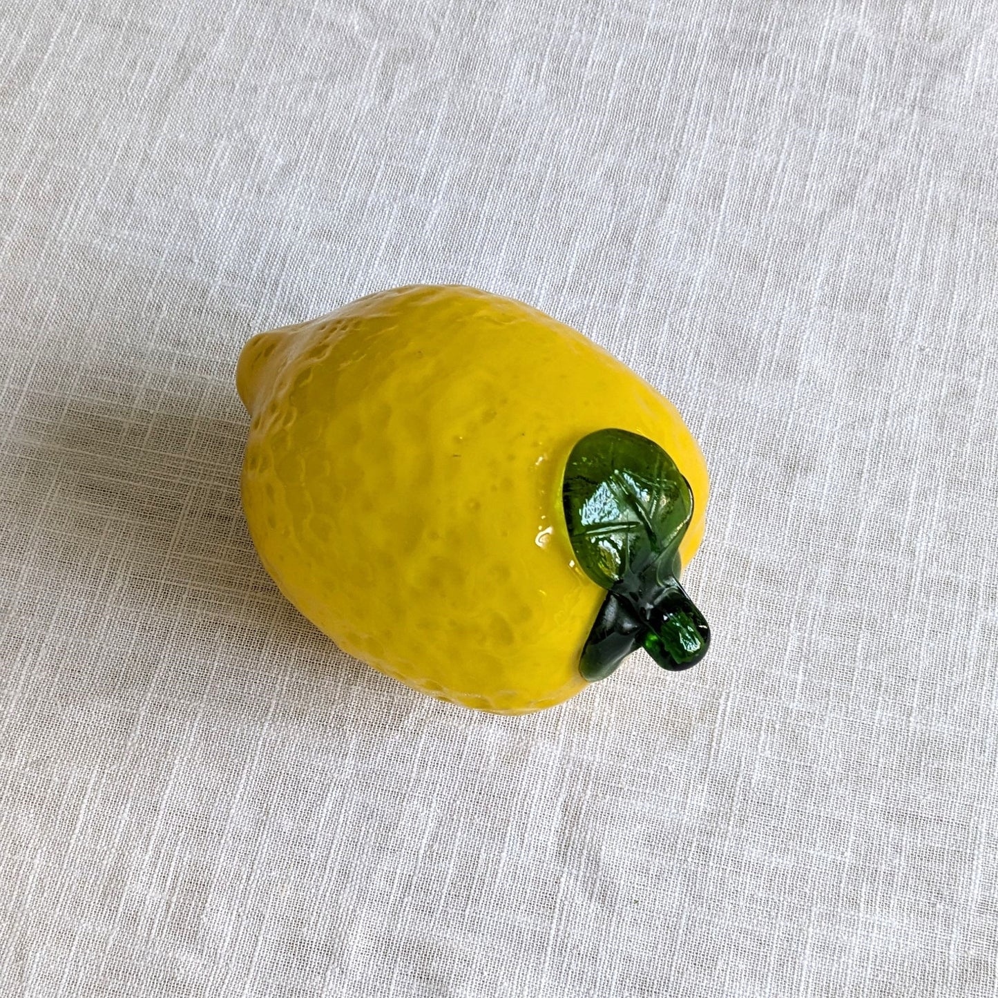 Mid Century Glass Lemon