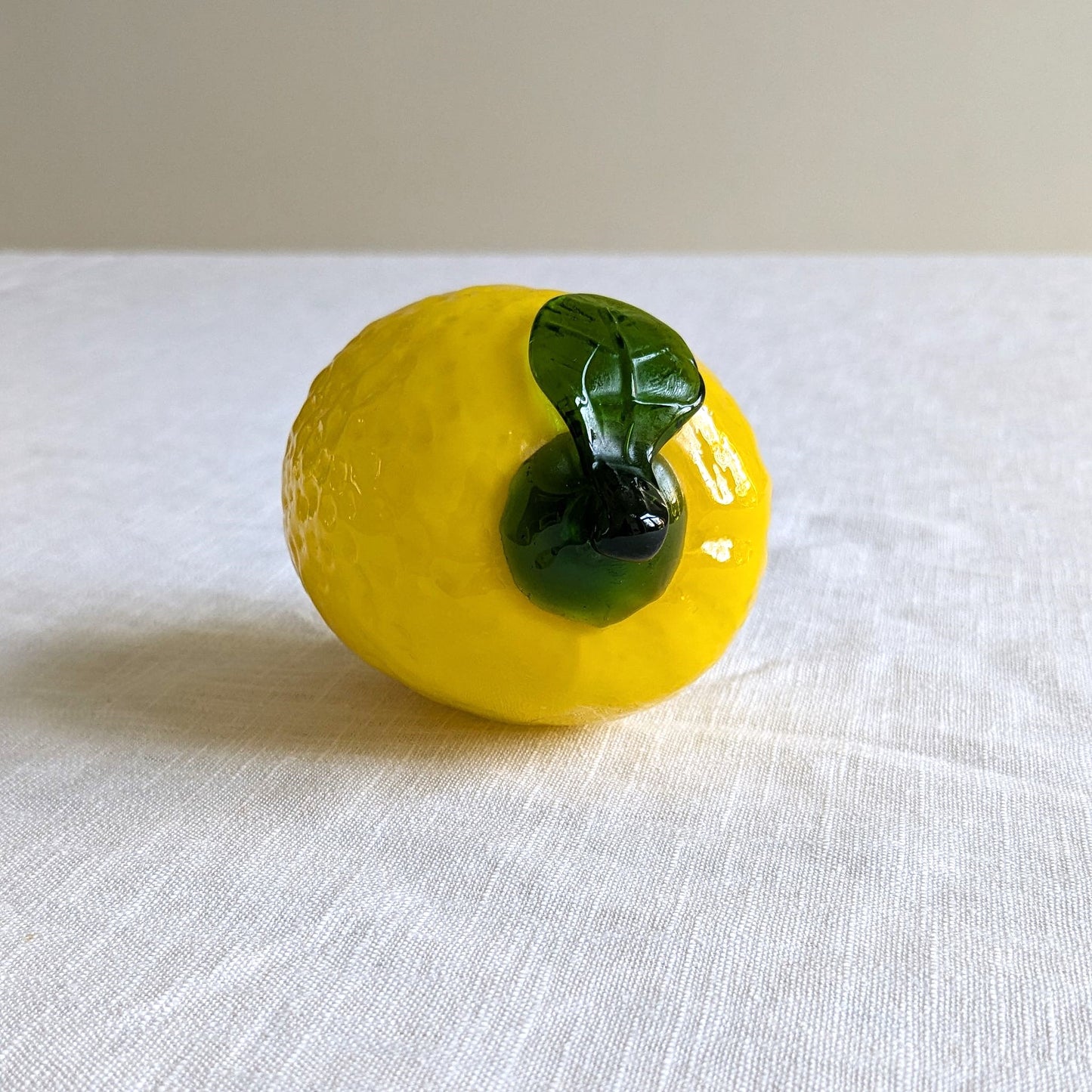 Mid Century Glass Lemon