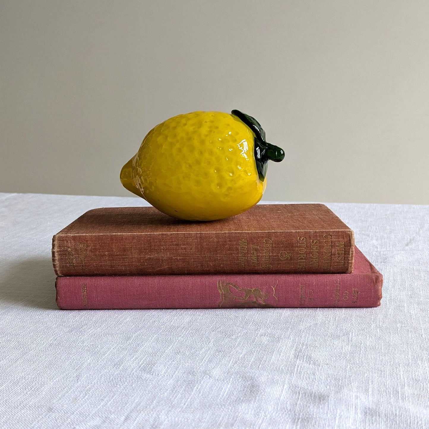 Mid Century Glass Lemon