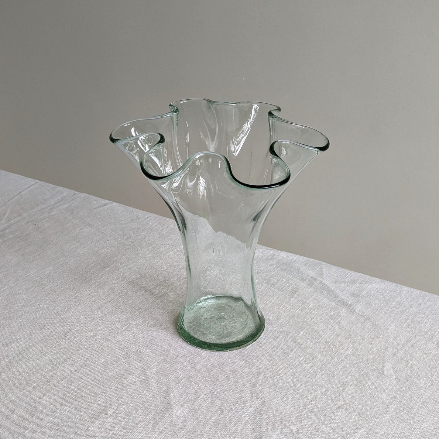 Ruffle Top Vase