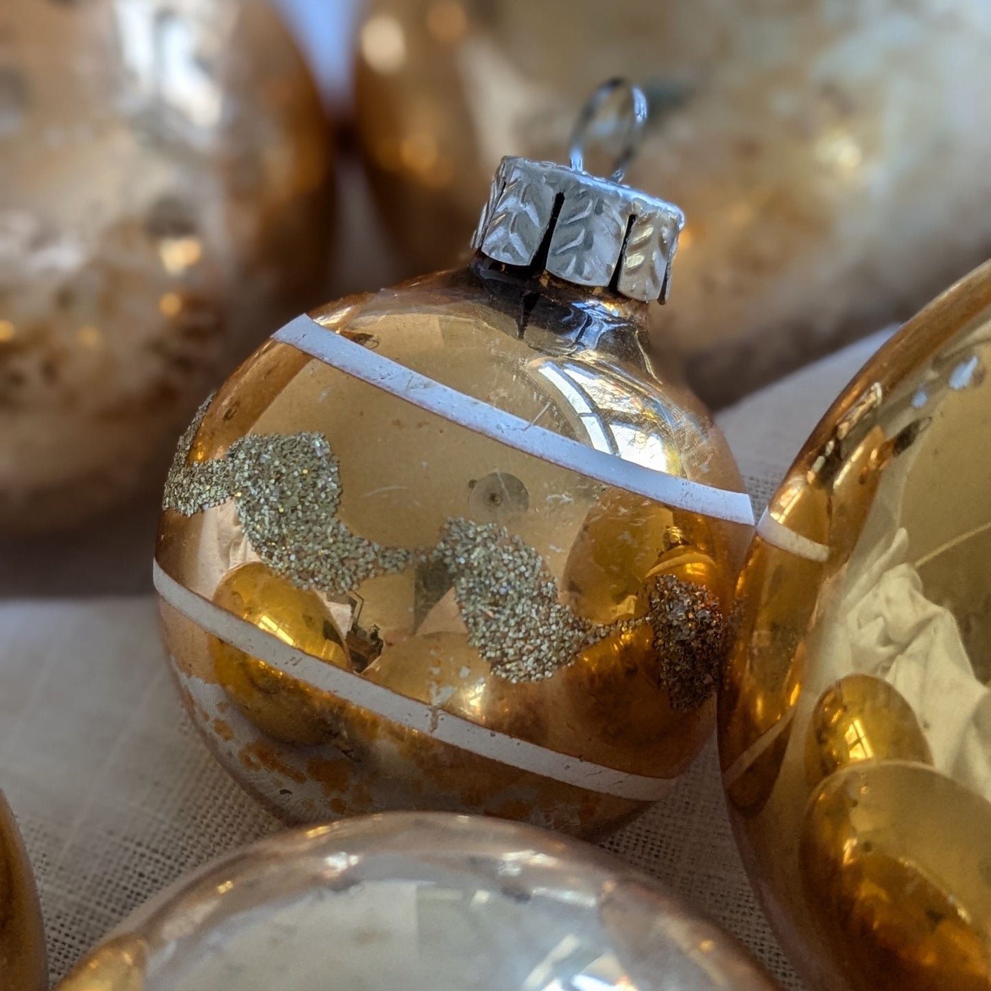 Tarnished Gold Baubles