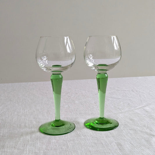 Chunky Green Stem Glasses