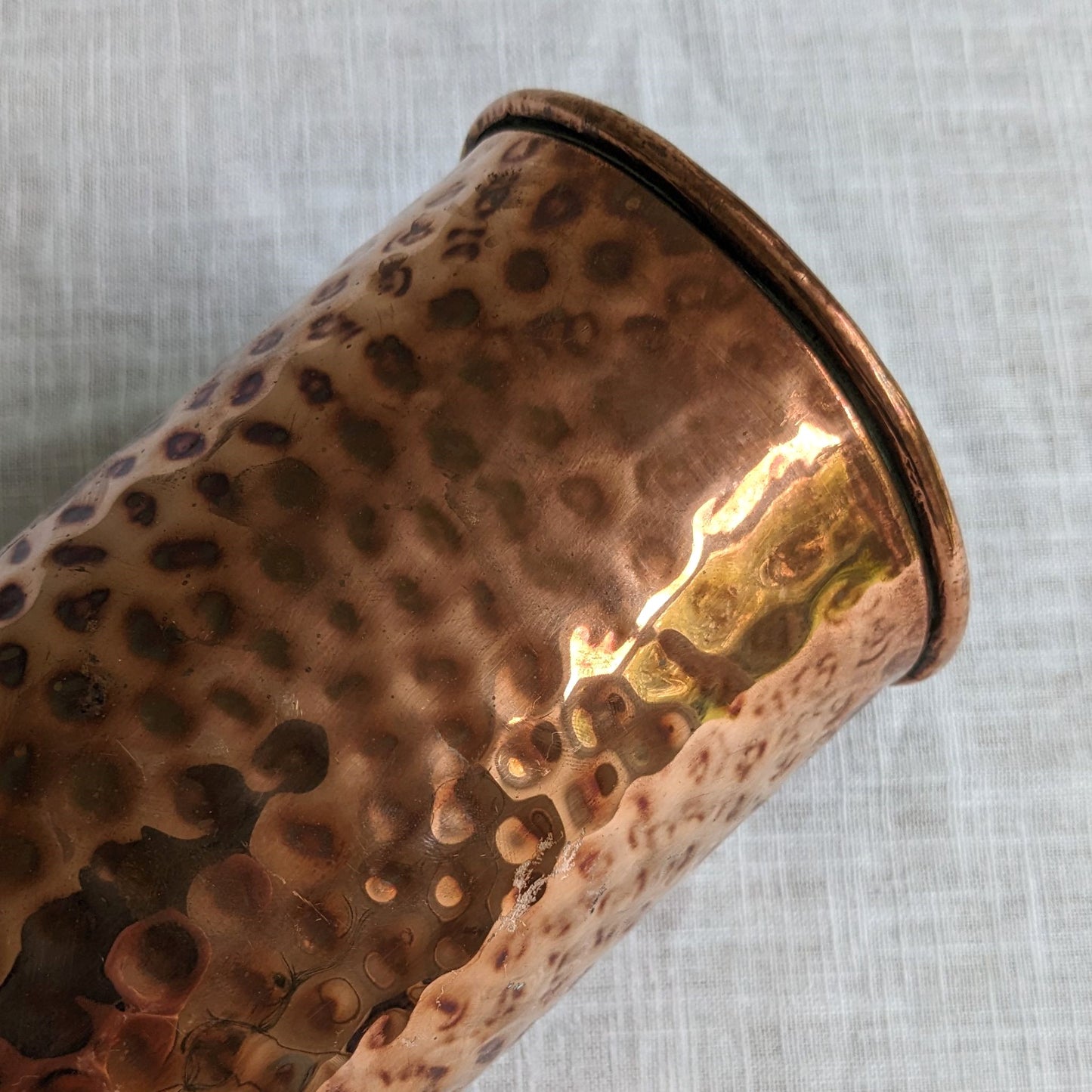 Hammered Copper Vase