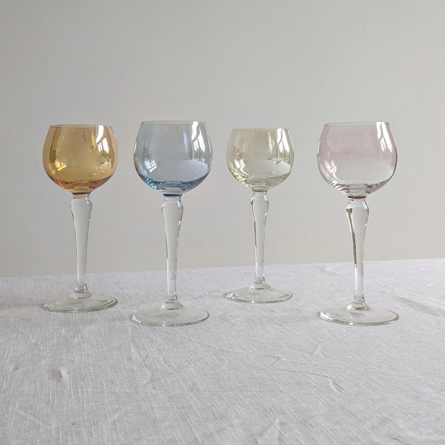 Iridescent Hock Glasses