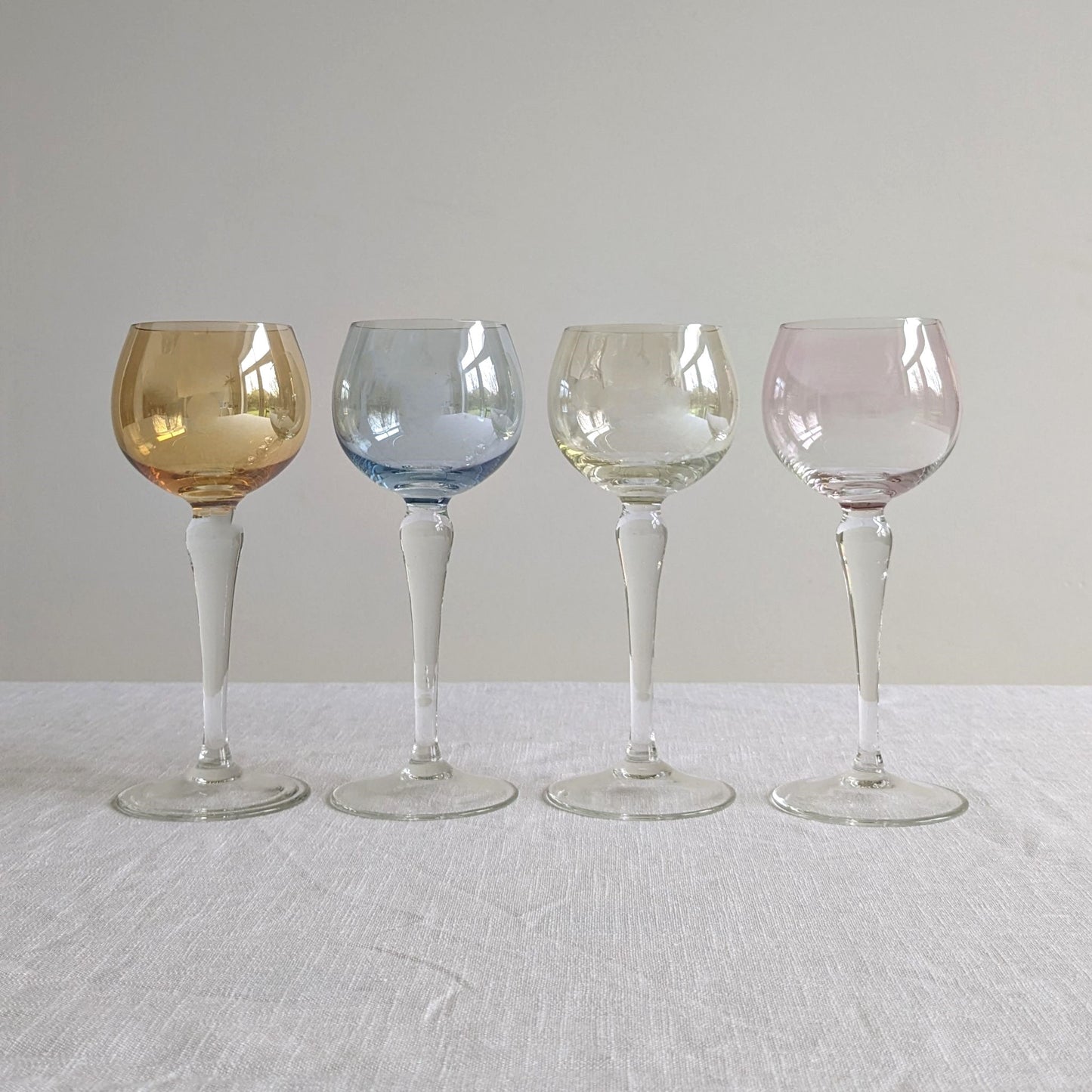 Iridescent Hock Glasses