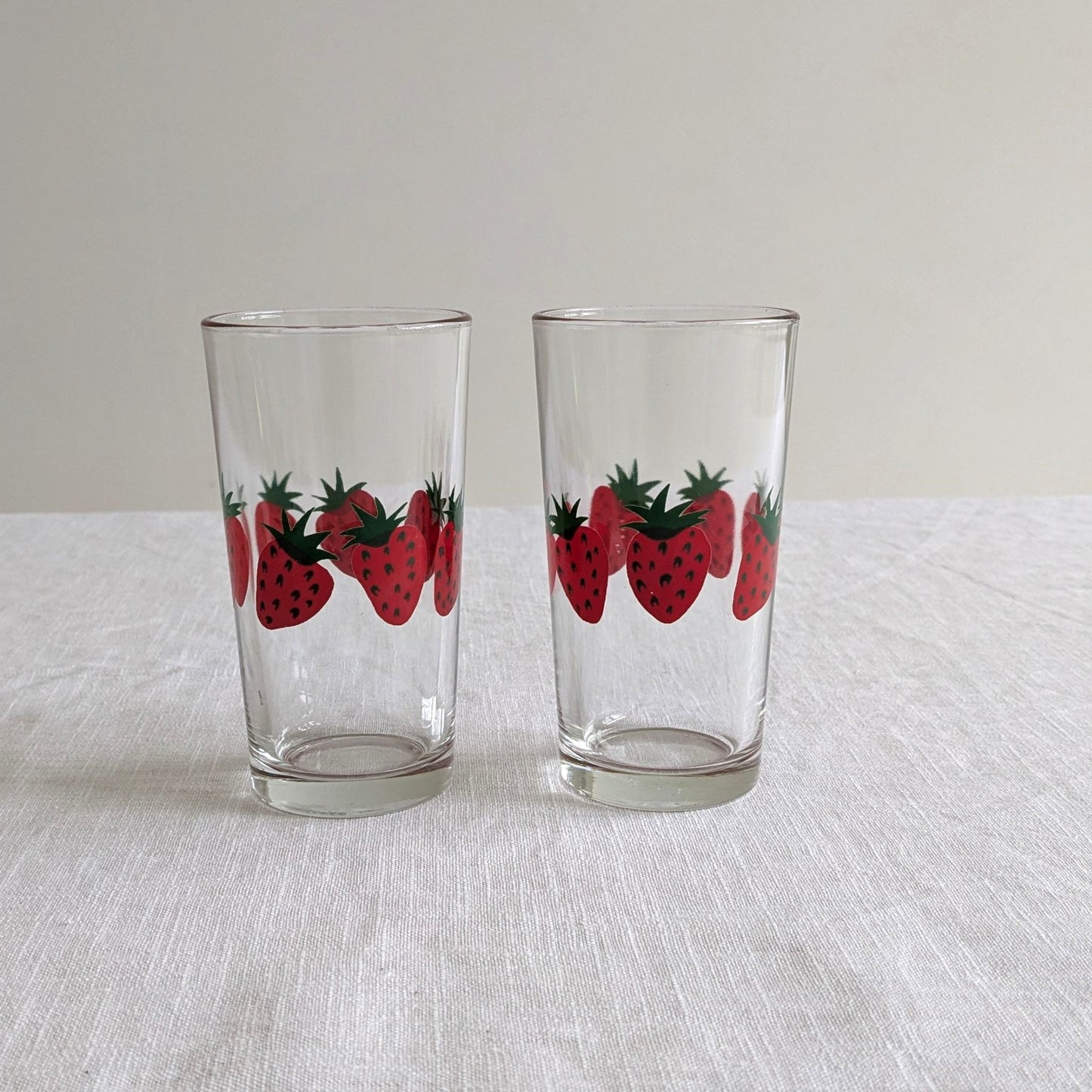 Italian Strawberry Glasses