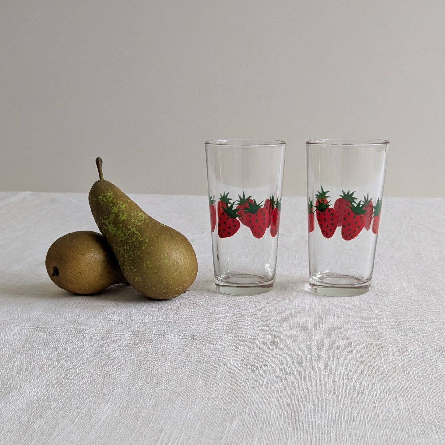 Italian Strawberry Glasses