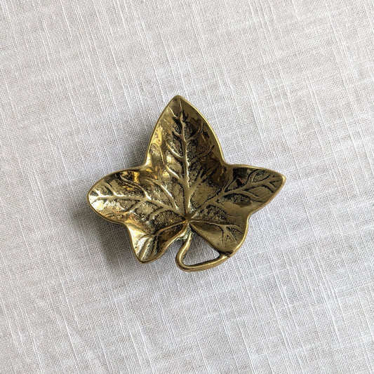 Brass Ivy Leaf Dish