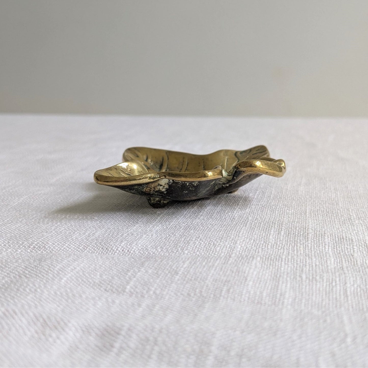 Brass Ivy Leaf Dish