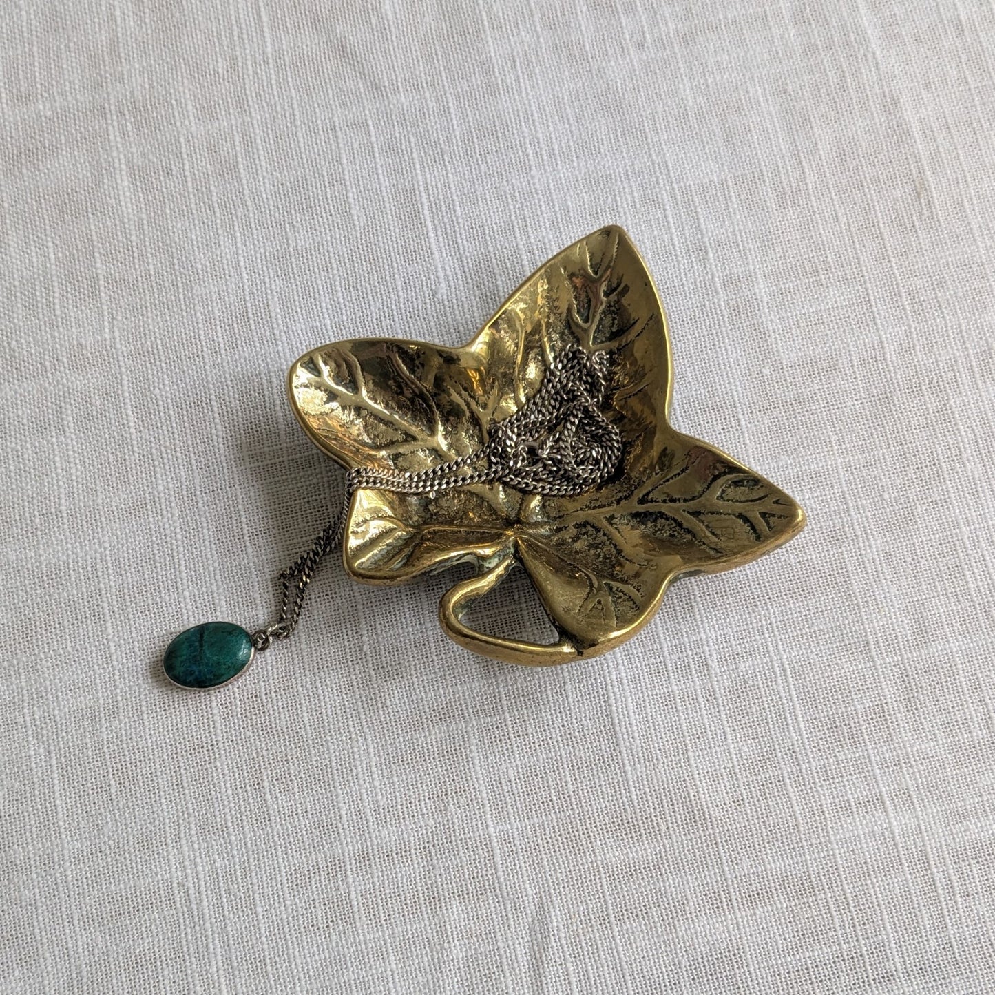 Brass Ivy Leaf Dish
