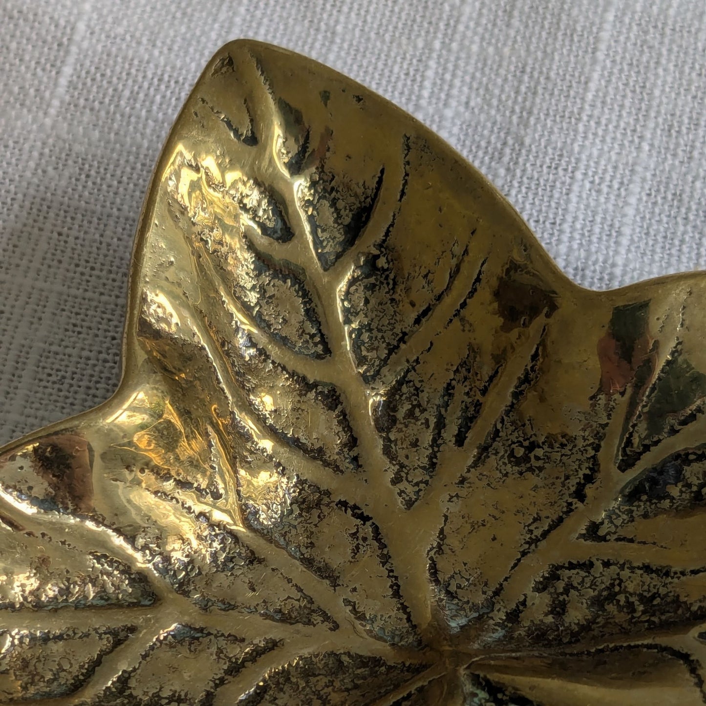 Brass Ivy Leaf Dish