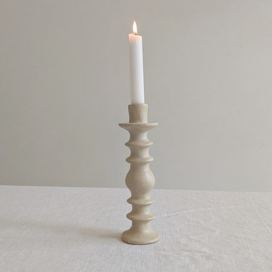Sculptural Soapstone Candlestick