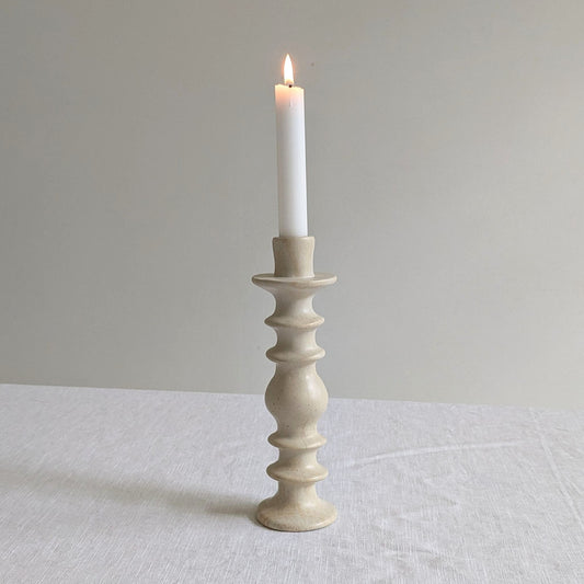 Sculptural Soapstone Candlestick