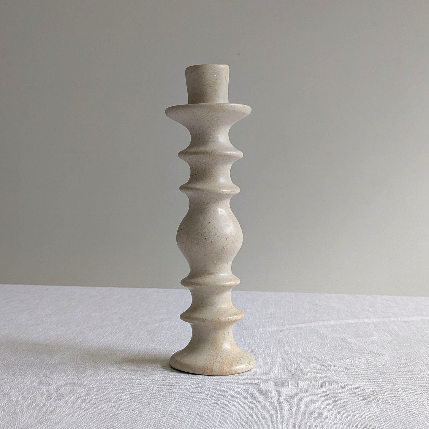 Sculptural Soapstone Candlestick