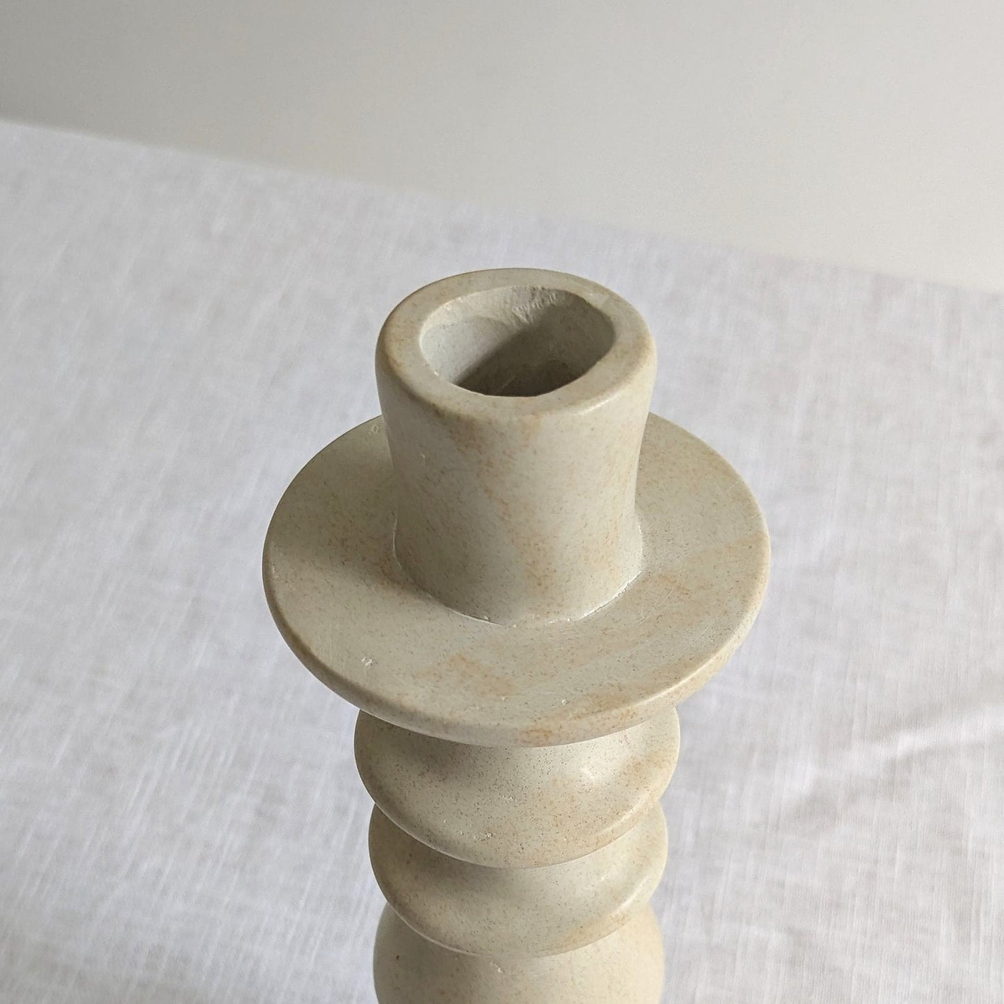 Sculptural Soapstone Candlestick