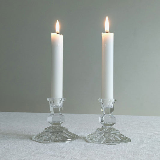 Crystal Glass Candle Holders