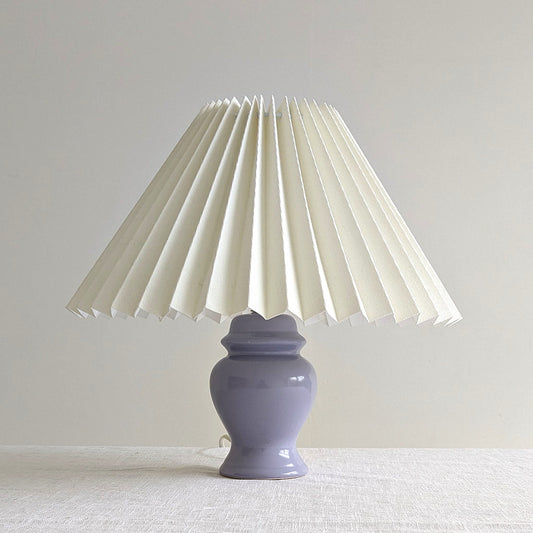 1980s Lilac Ceramic Lamp