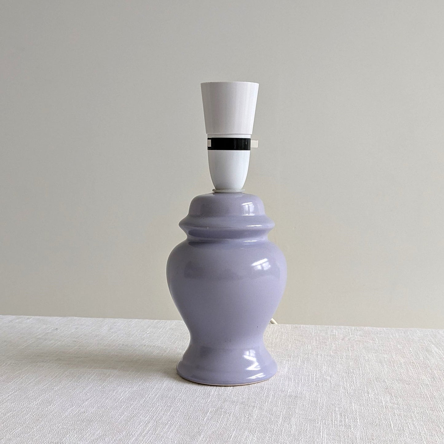 1980s Lilac Ceramic Lamp