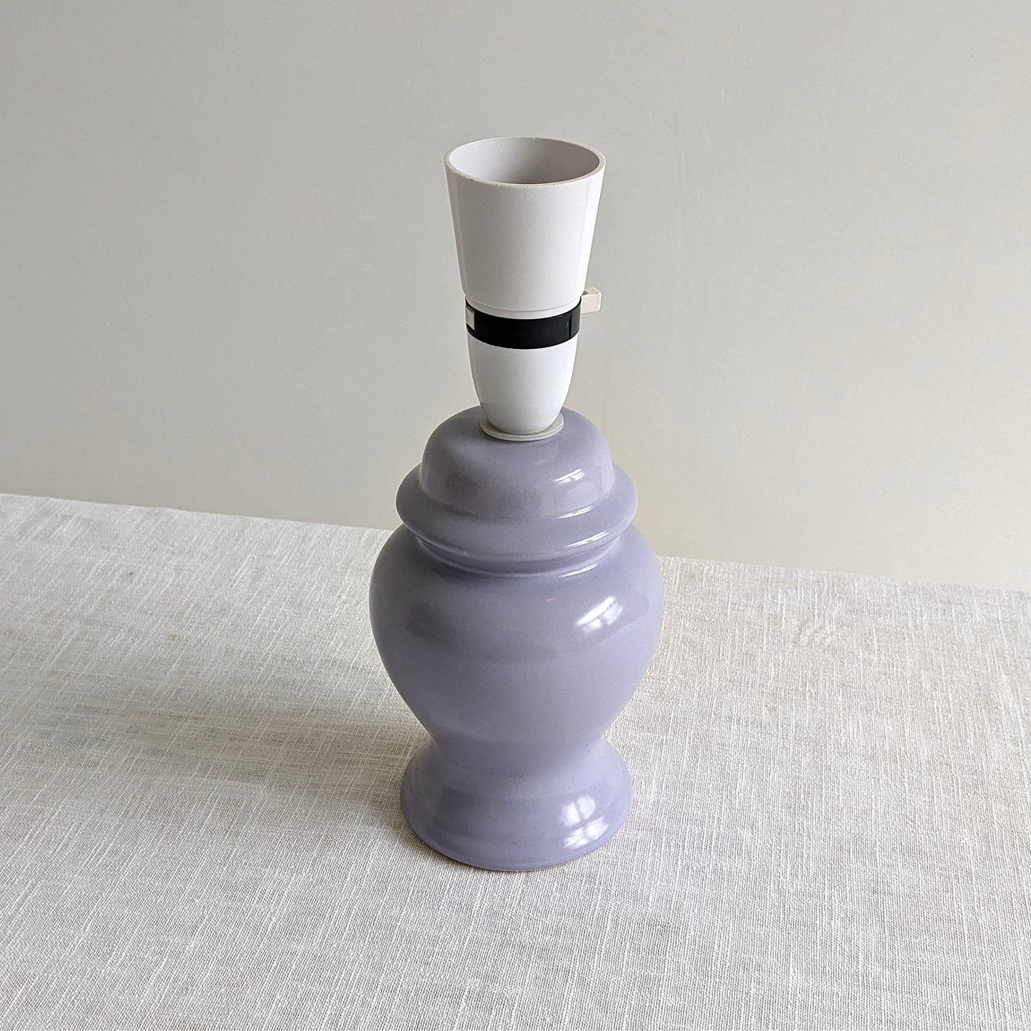 1980s Lilac Ceramic Lamp