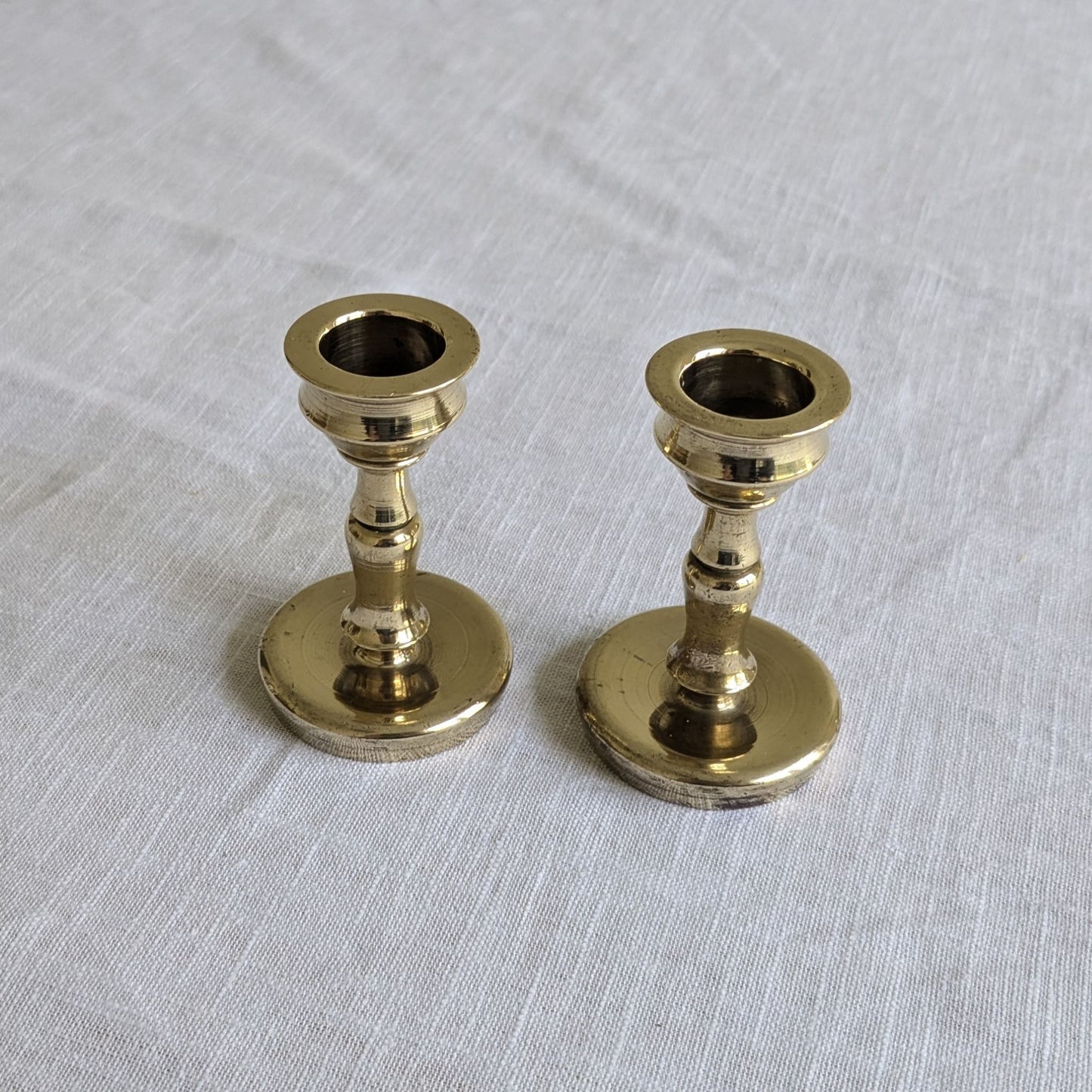 Low Brass Candlesticks