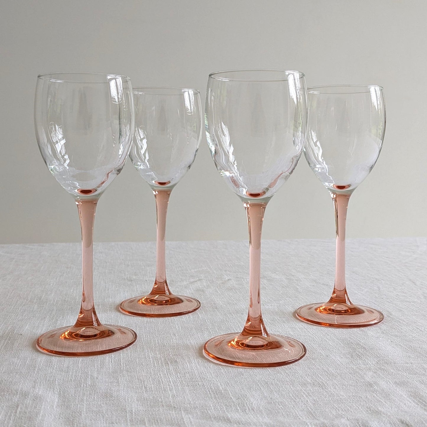 French Pink Stem Glasses