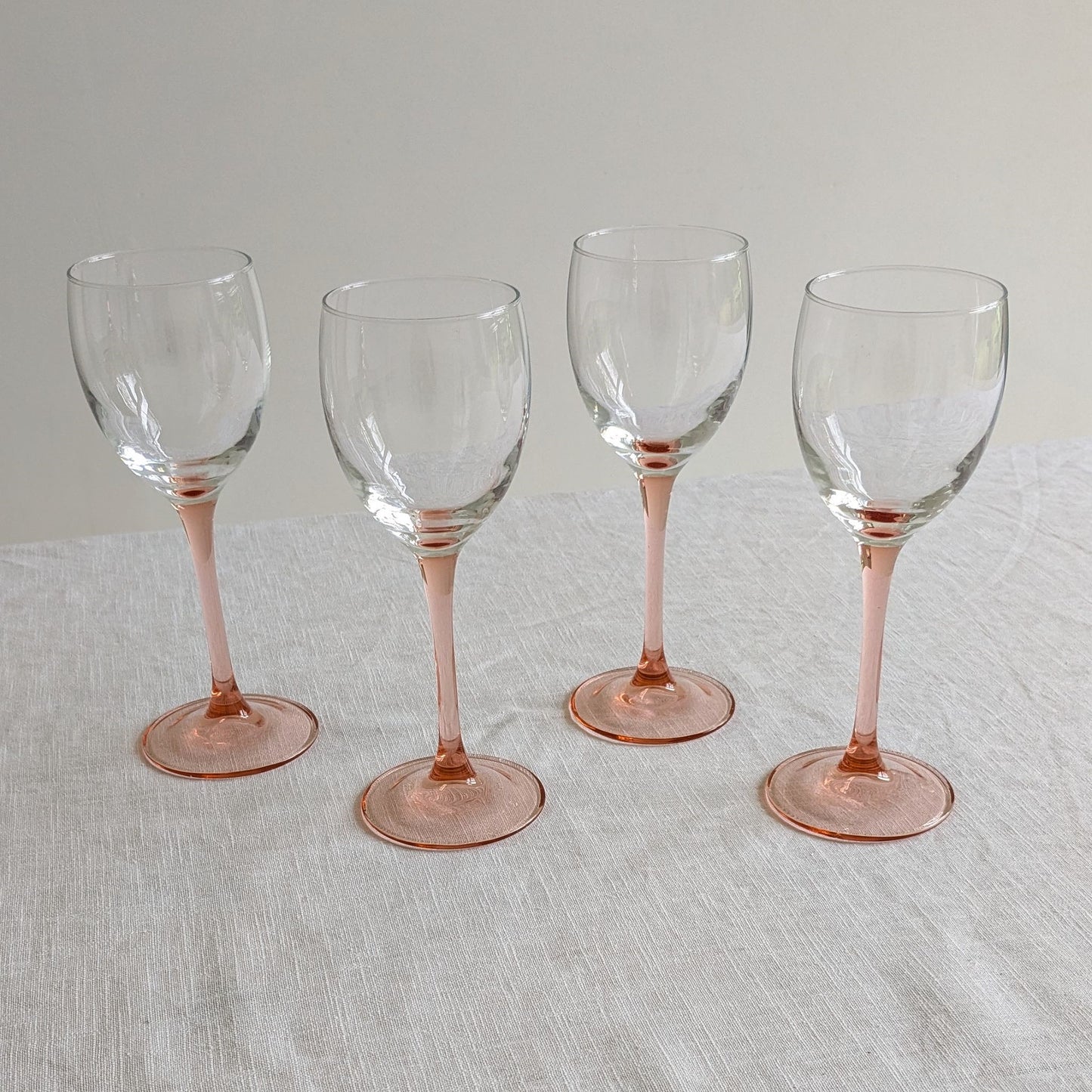 French Pink Stem Glasses