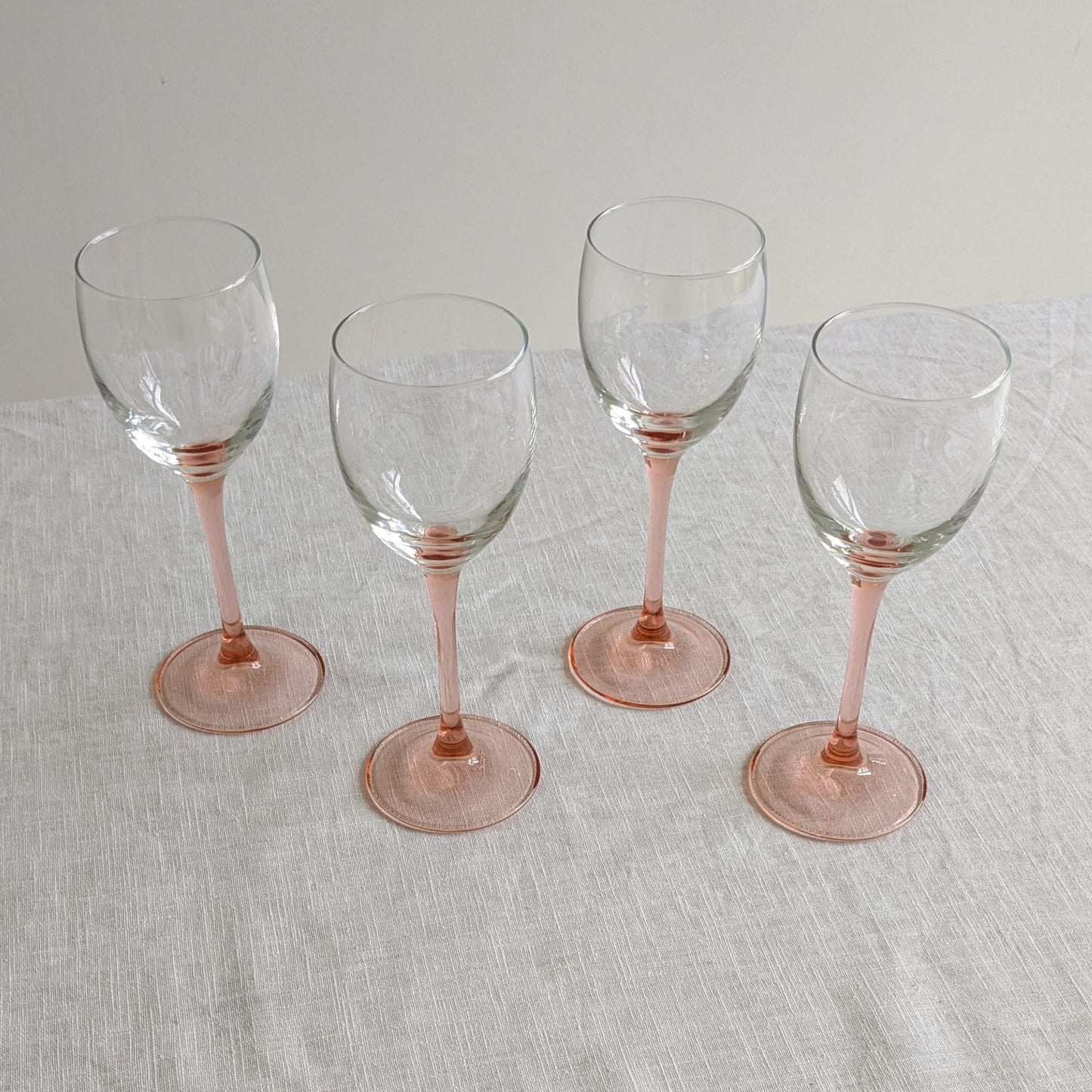 French Pink Stem Glasses