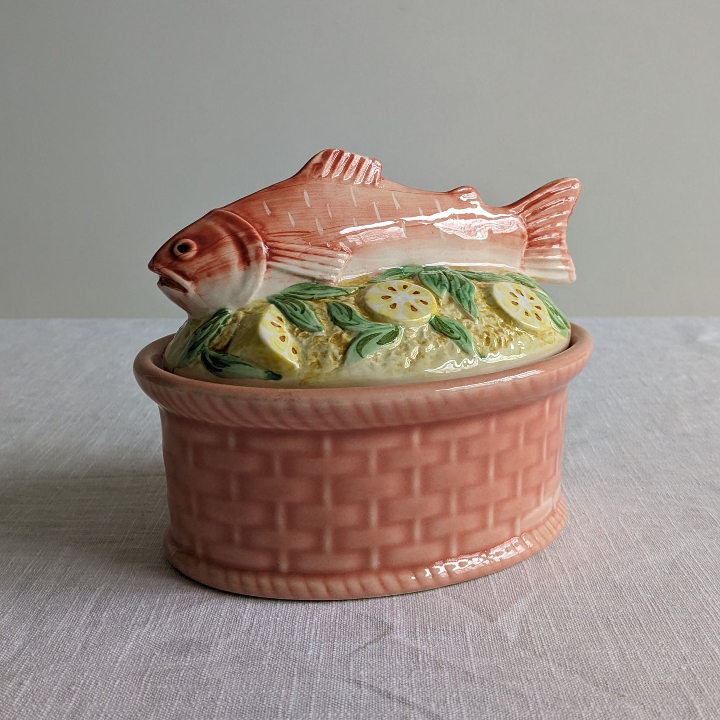 French Majolica Salmon Terrine