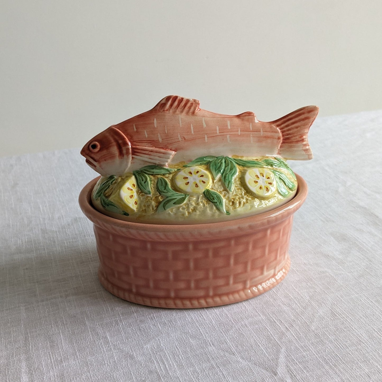 French Majolica Salmon Terrine