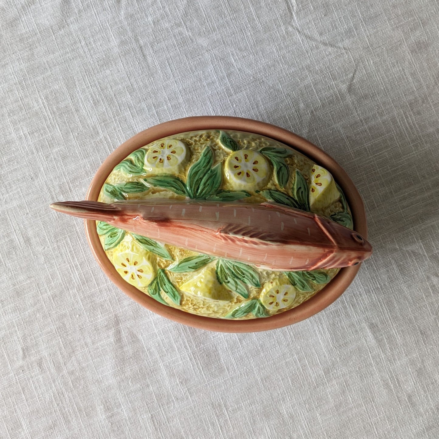 French Majolica Salmon Terrine