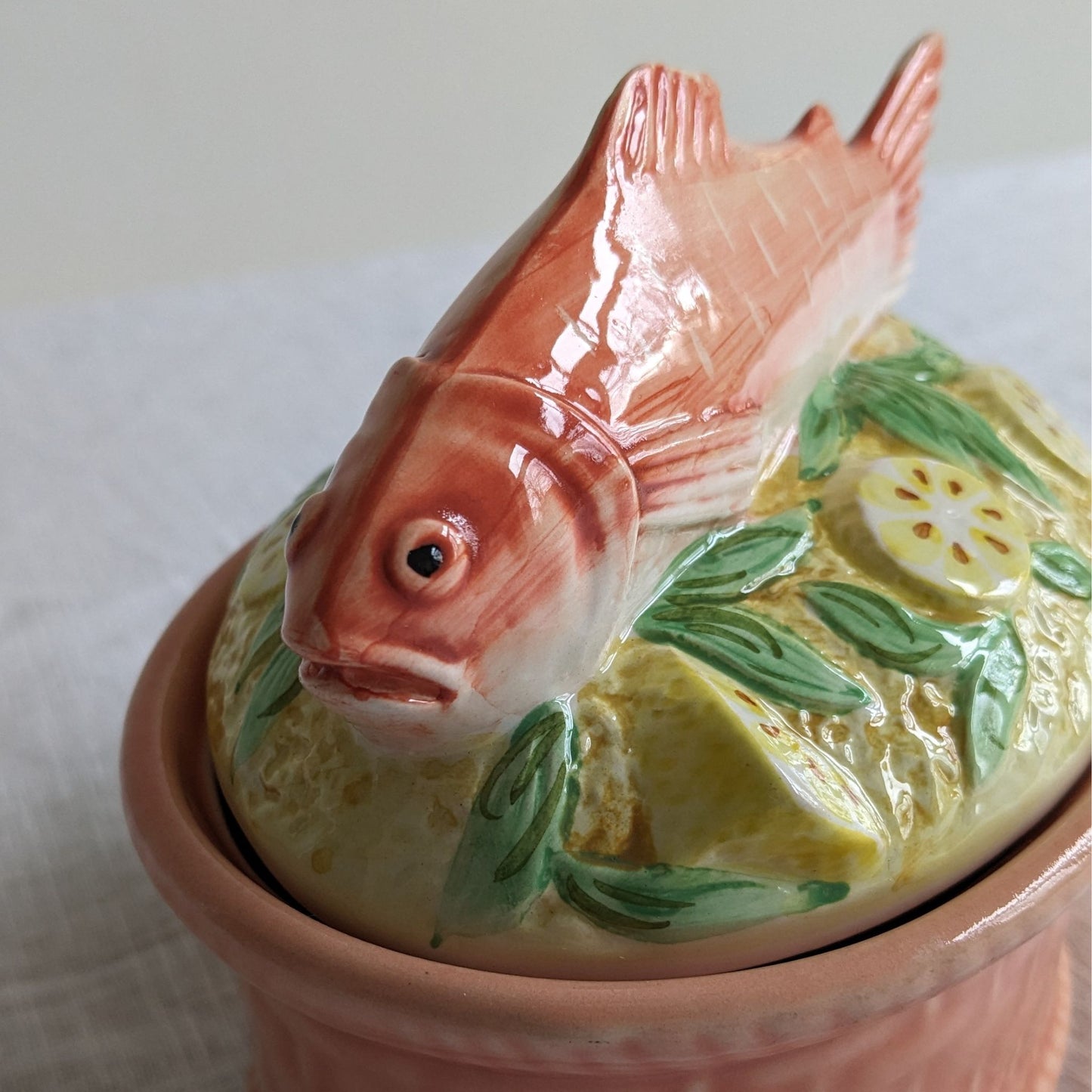 French Majolica Salmon Terrine