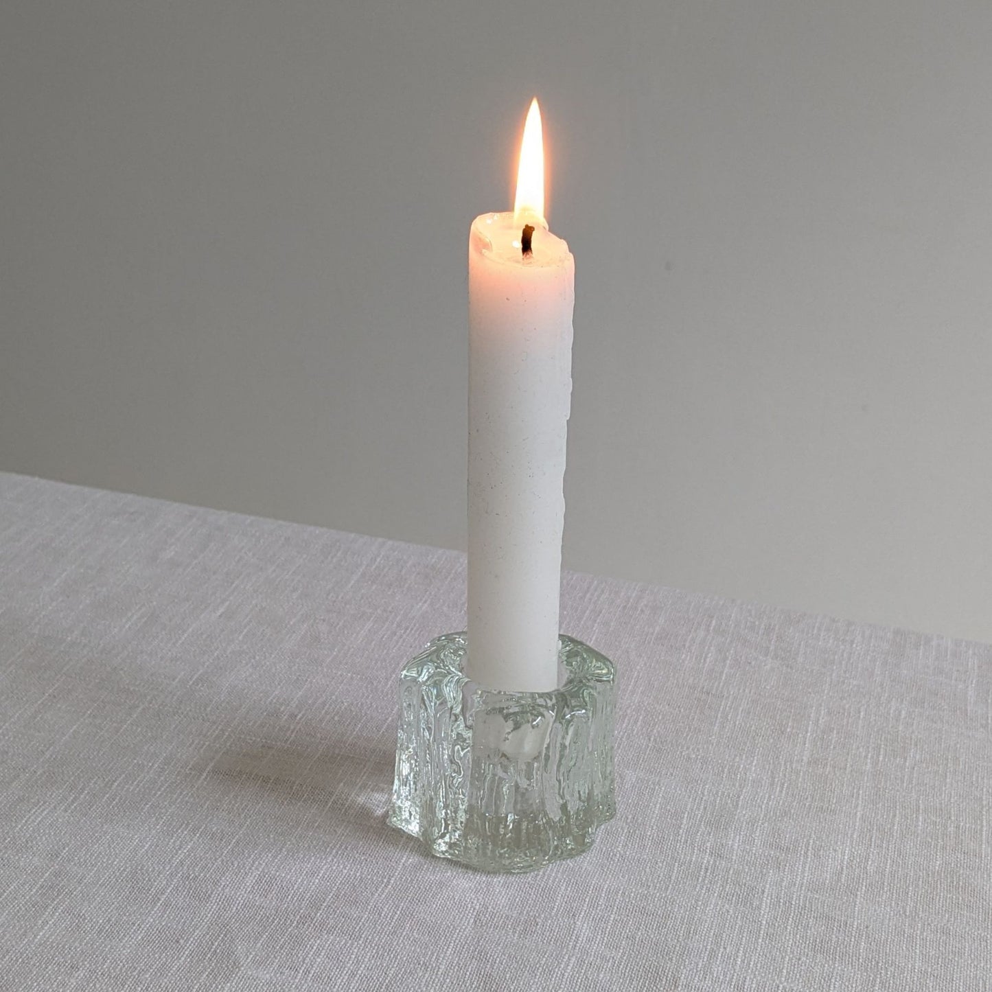 Ice Glass Candle Holder
