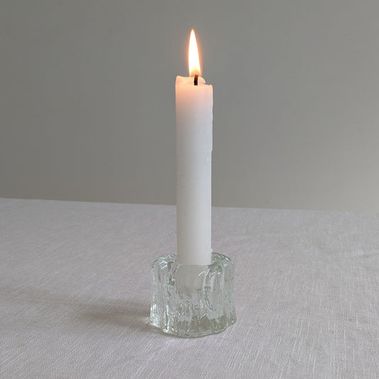 Ice Glass Candle Holder