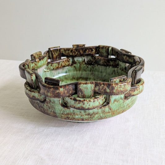 Mid Century Italian Woven Bowl