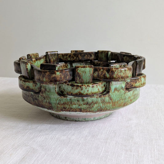 Mid Century Italian Woven Bowl