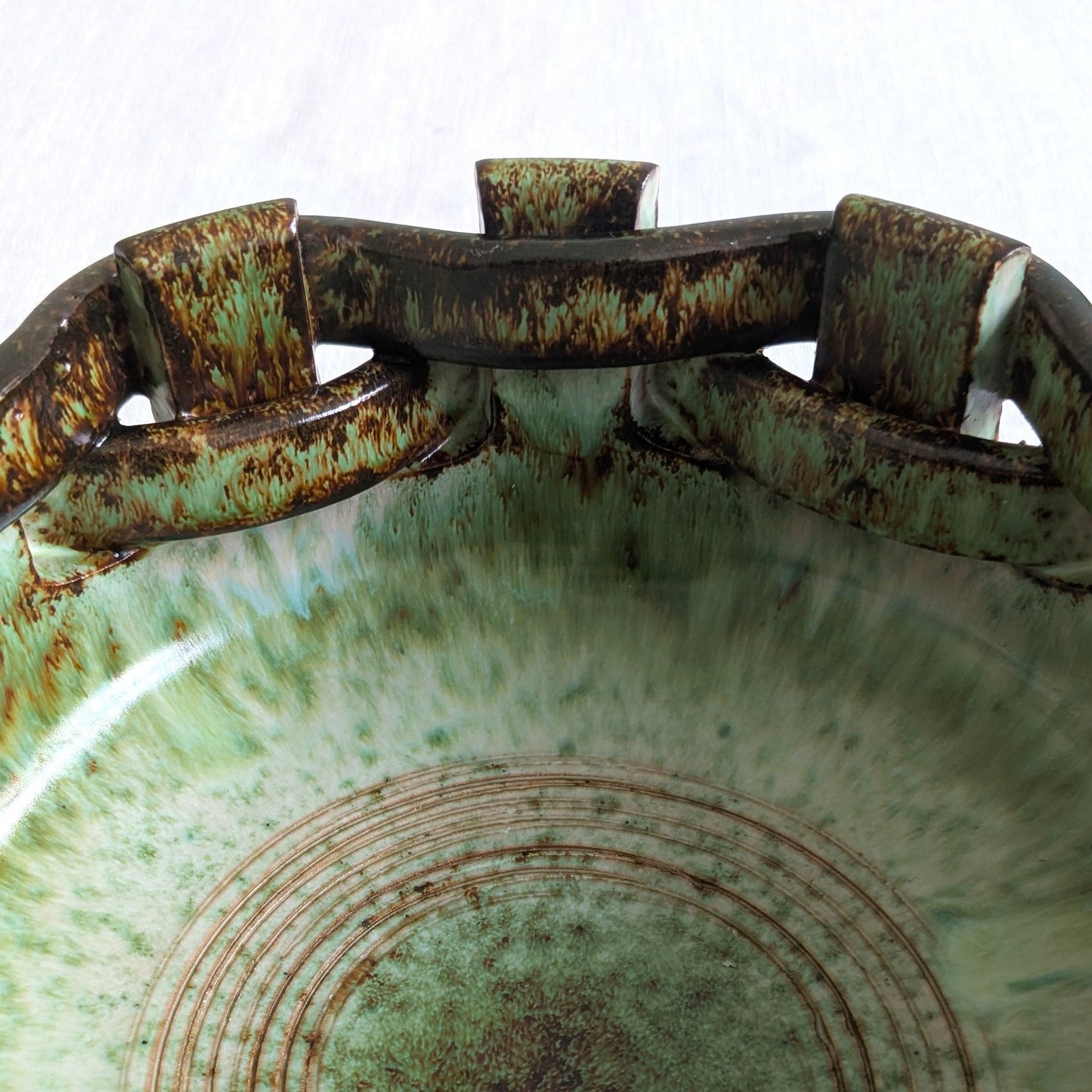 Mid Century Italian Woven Bowl