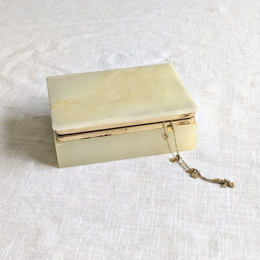 Pale Lemon Onyx Box