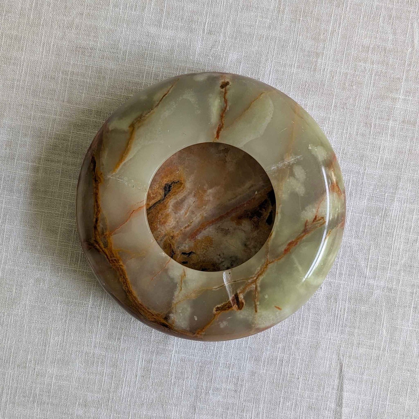 Mid Century Large Onyx Ashtray