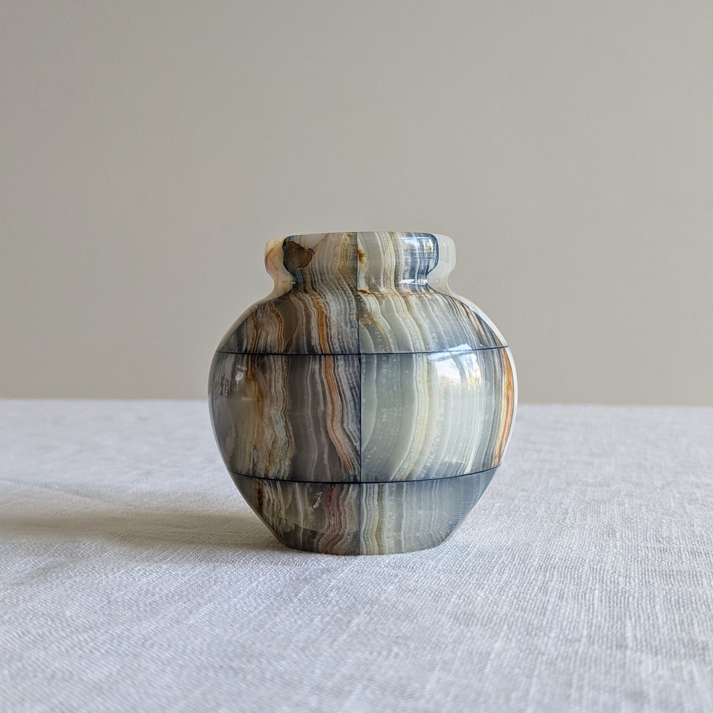 Onyx Checkerboard Bud Vase