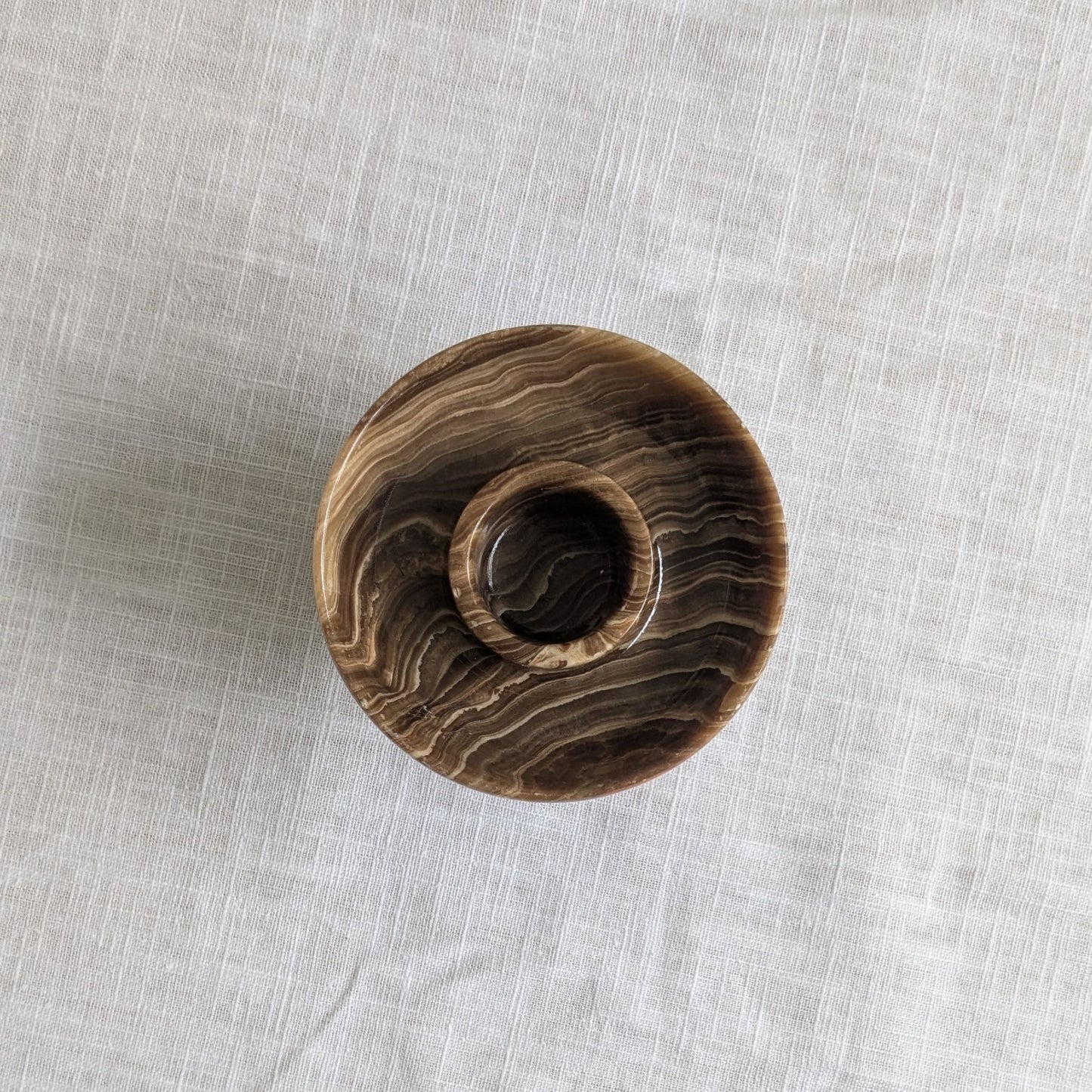 Onyx Pedestal Candle Holder