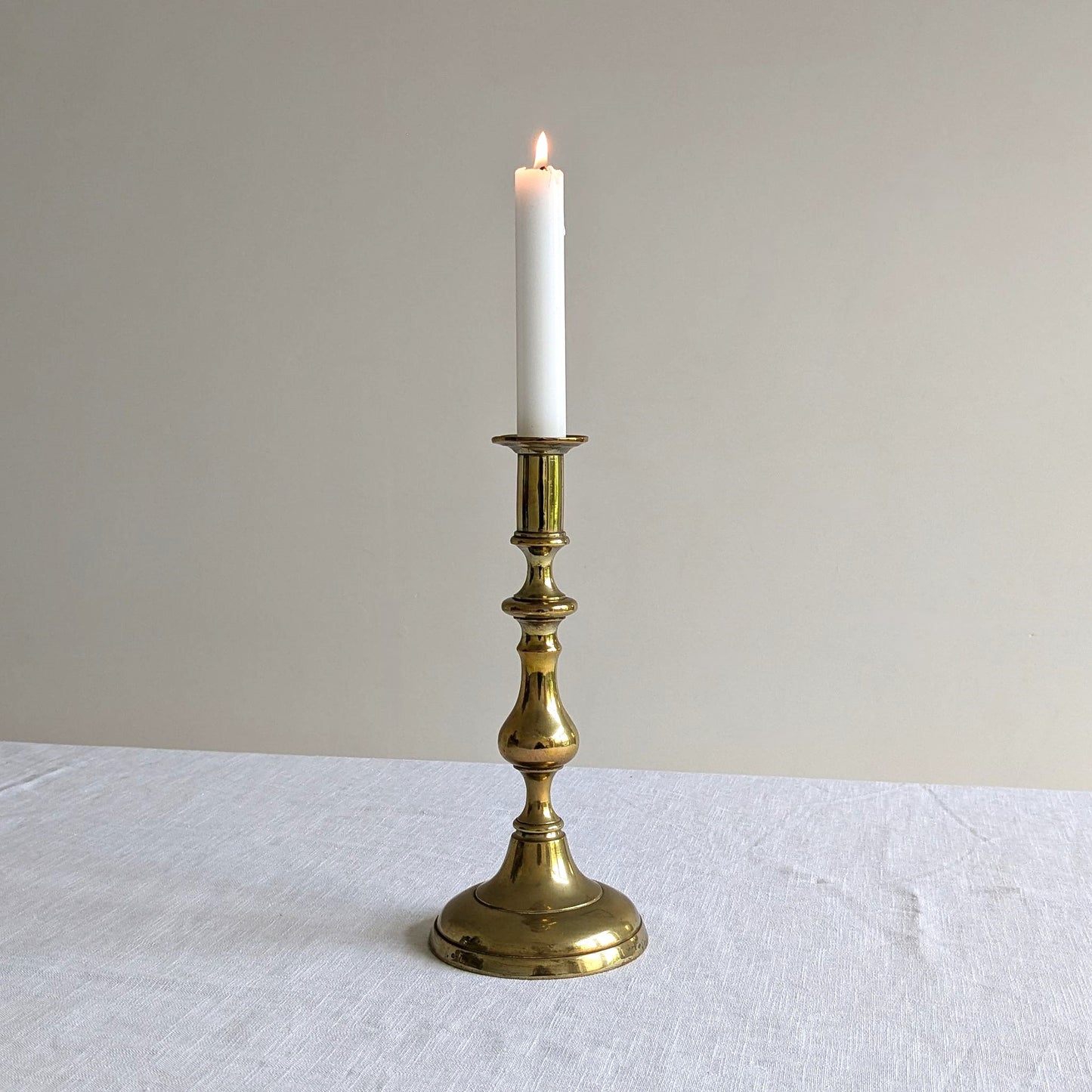 English Brass Candlestick