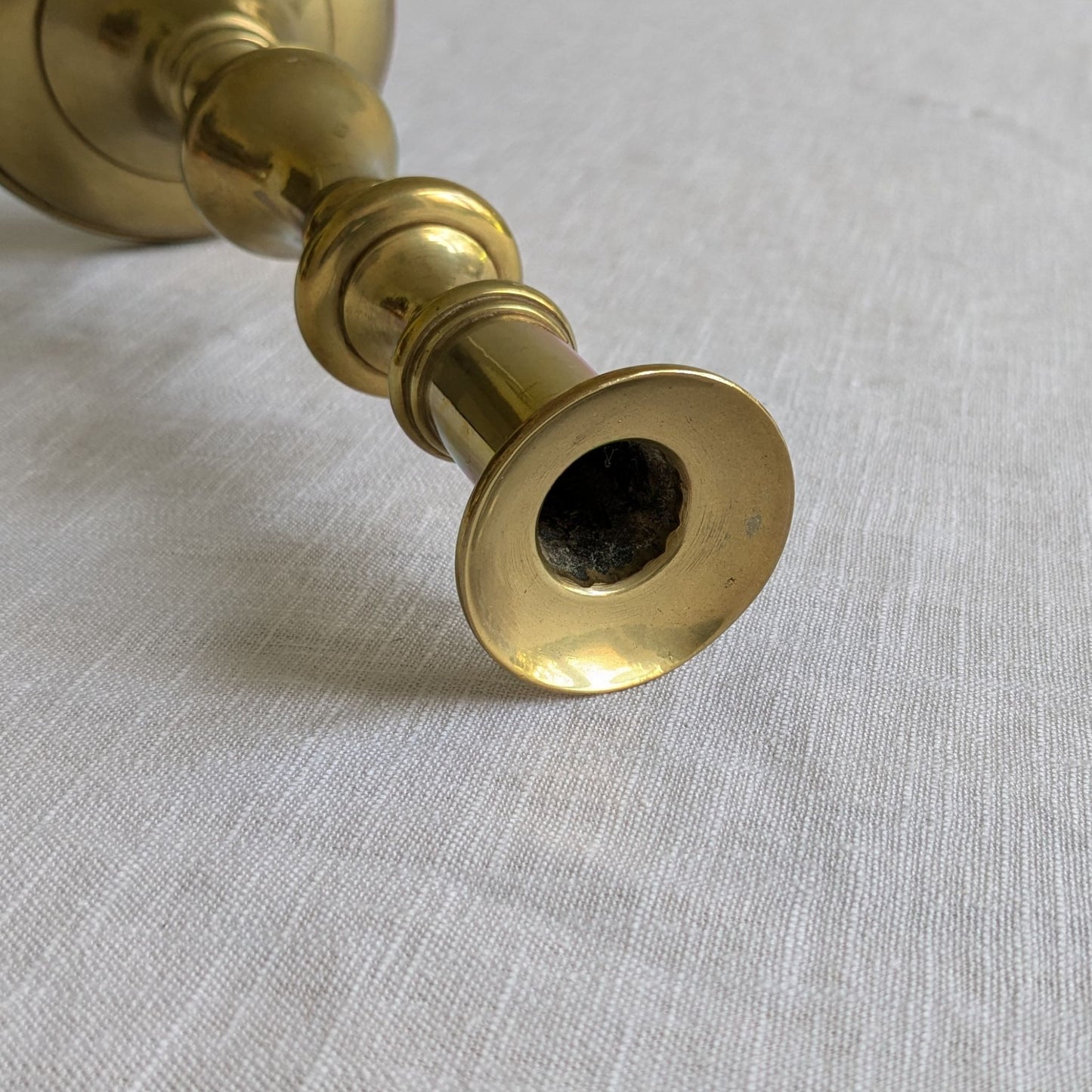 English Brass Candlestick