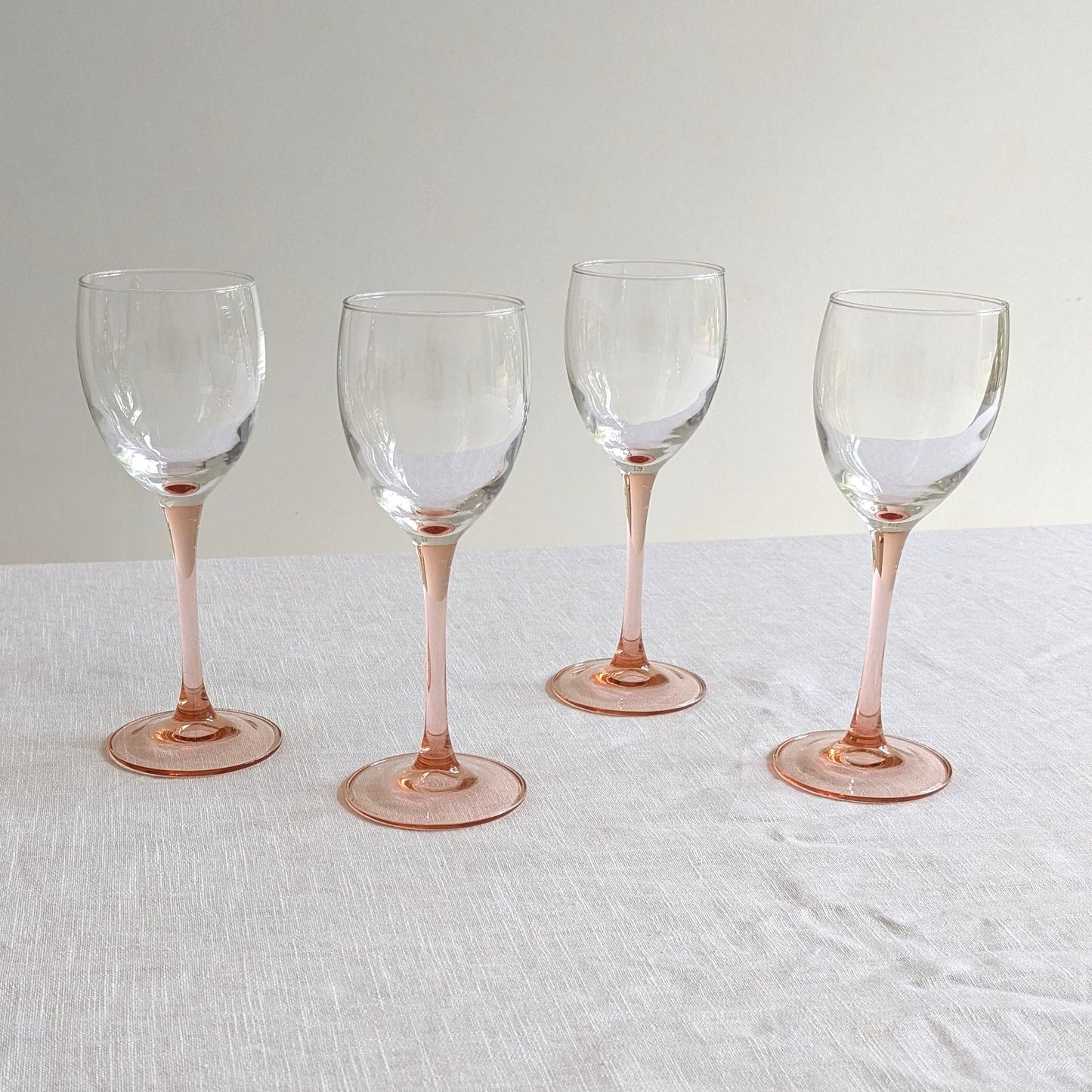 French Pink Stem Glasses