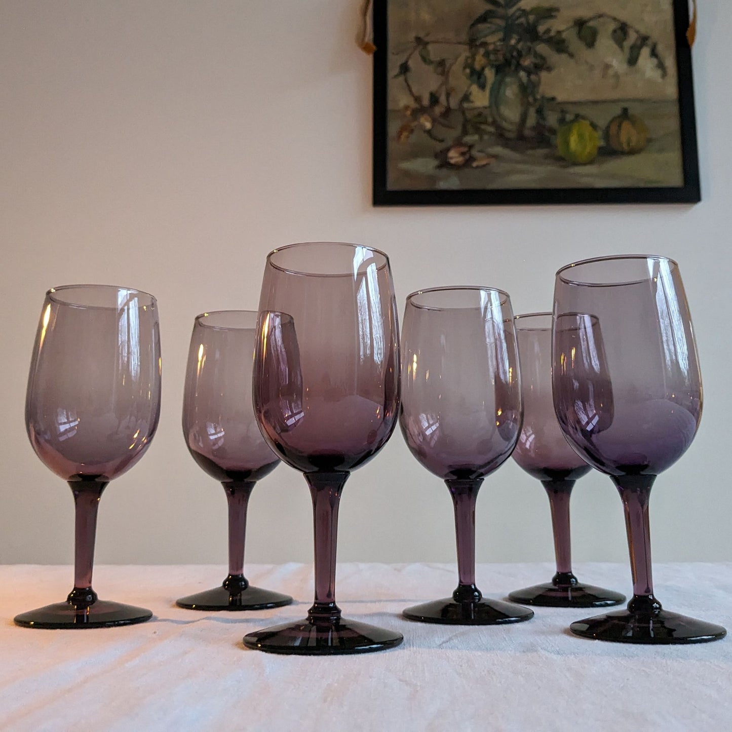 Small Plum Wine Glasses