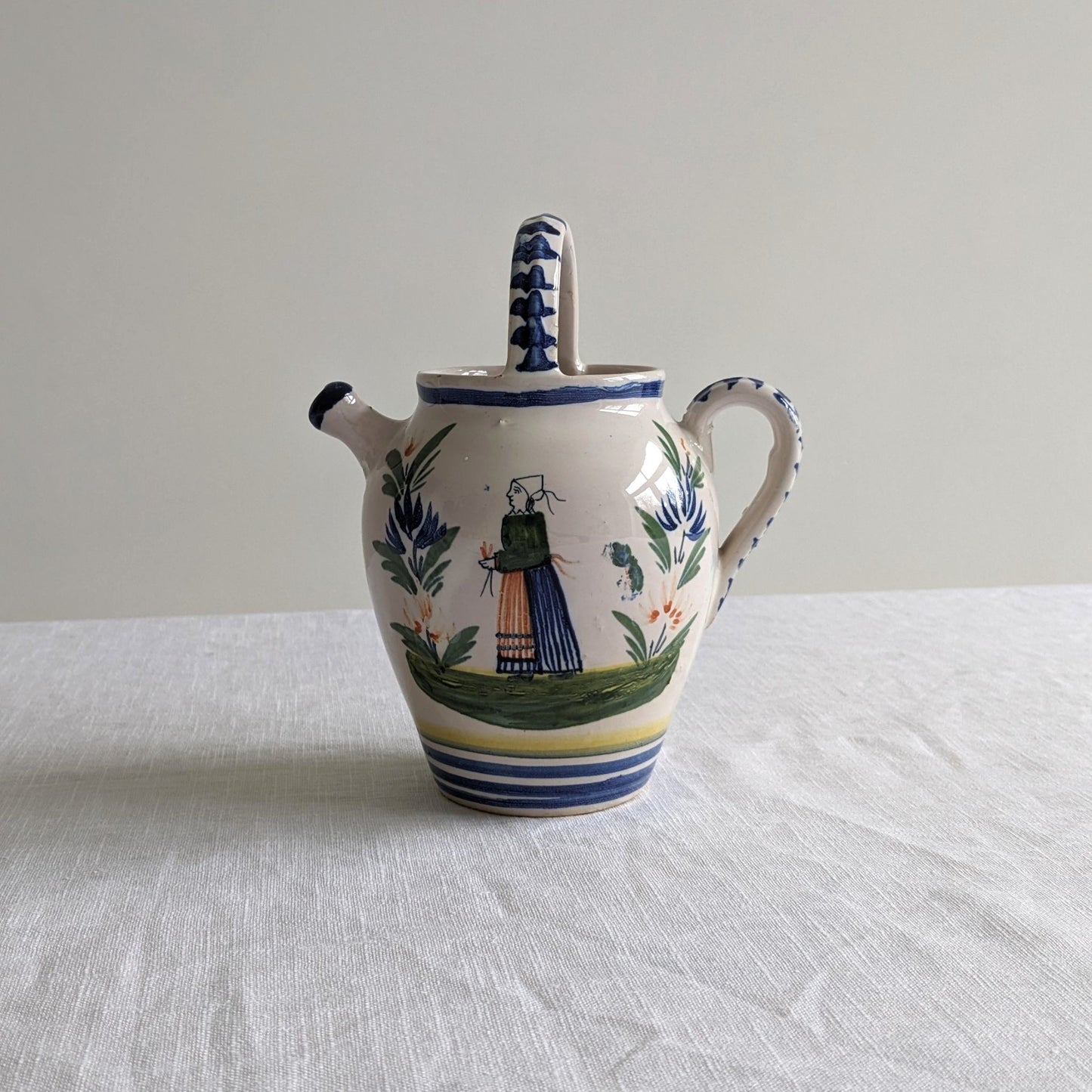 Quimper Pottery Cider Jug