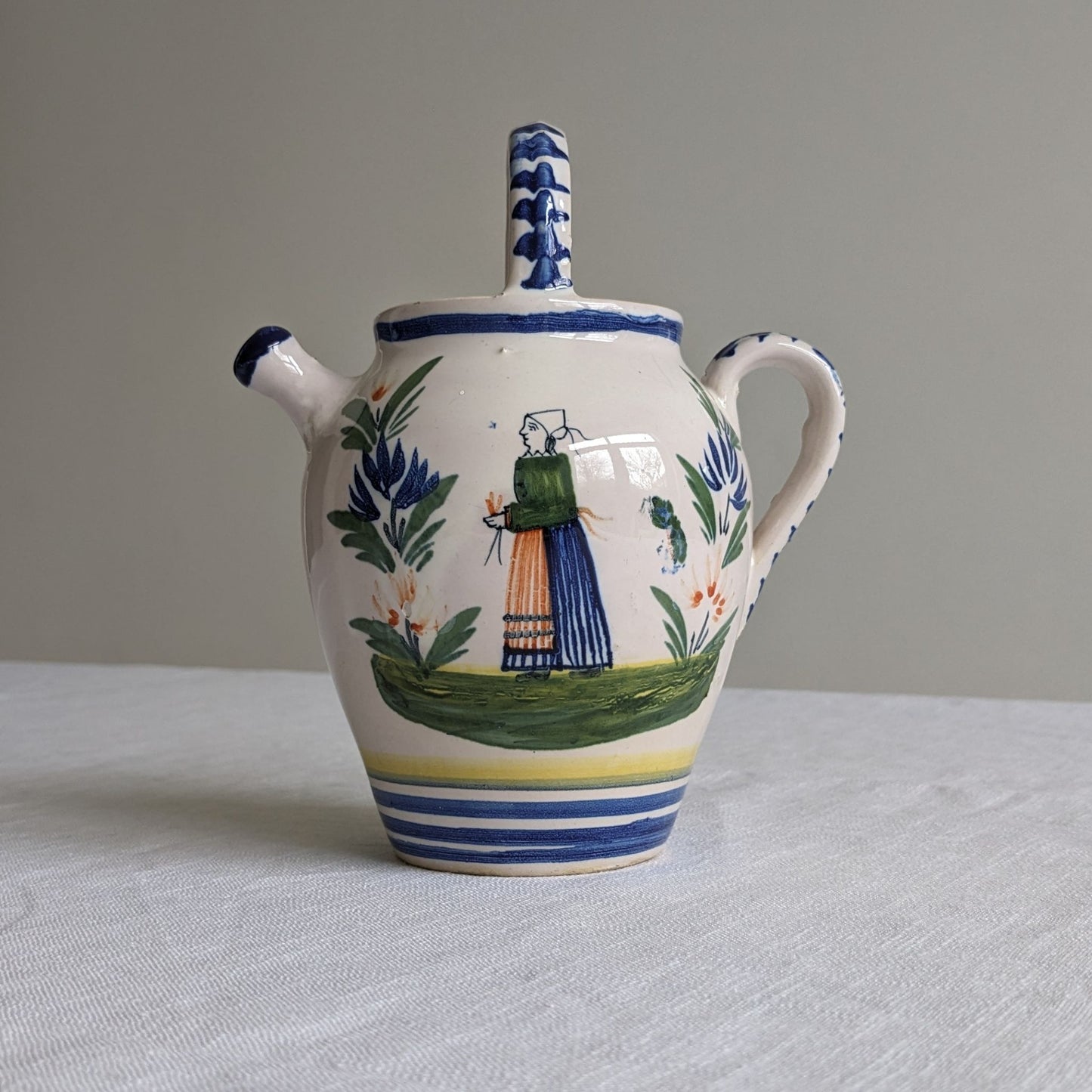 Quimper Pottery Cider Jug