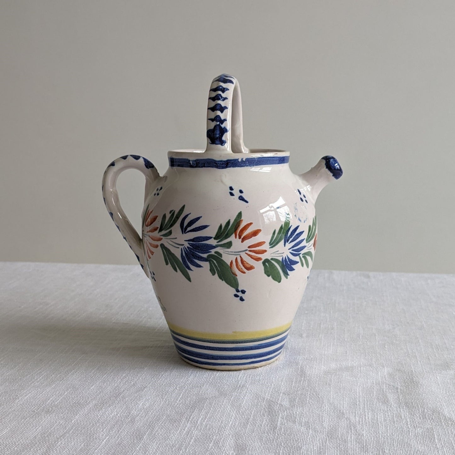 Quimper Pottery Cider Jug