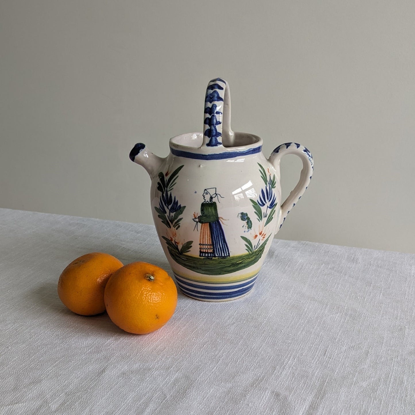 Quimper Pottery Cider Jug