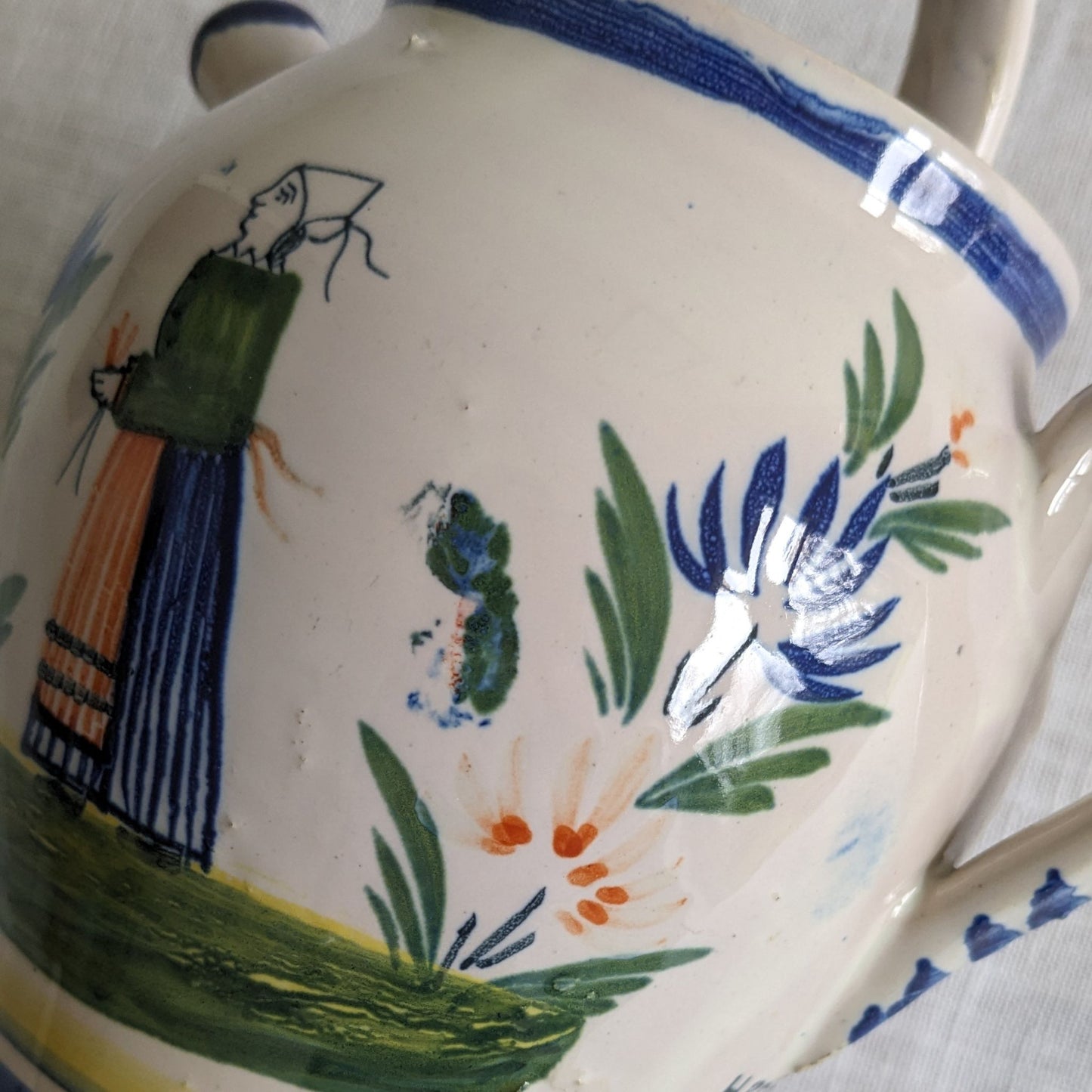 Quimper Pottery Cider Jug