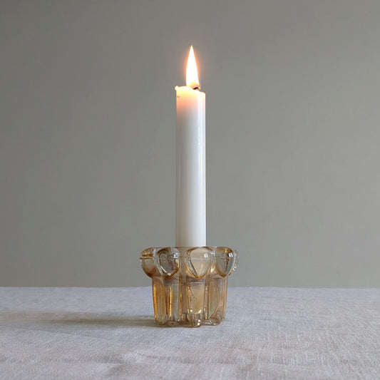 French Peach Candle Holder